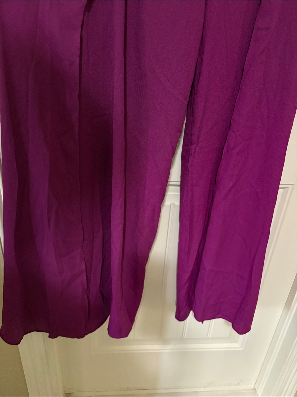 NWT Lulus Women's Wide-Leg Pants in Magenta Pink/Purple - Picture 3 of 12